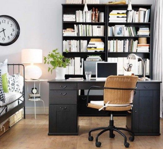 43 Cool And Thoughtful Home Office Storage Ideas | Bedroom office .