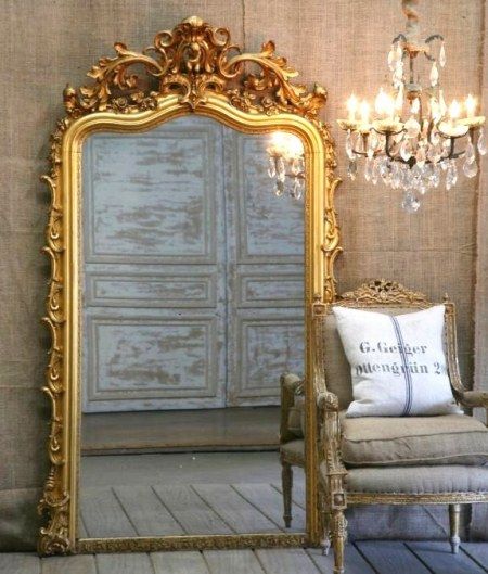 33 Cool Idea To Use Big Golden Mirrors For Your Decor | Espejos de .