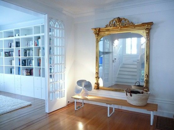 33 Cool Idea To Use Big Golden Mirrors For Your Decor | DigsDigs .