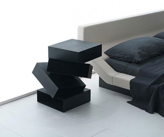 55 Cool Non-Conventional Bedside Tables | DigsDigs | Bedside table .