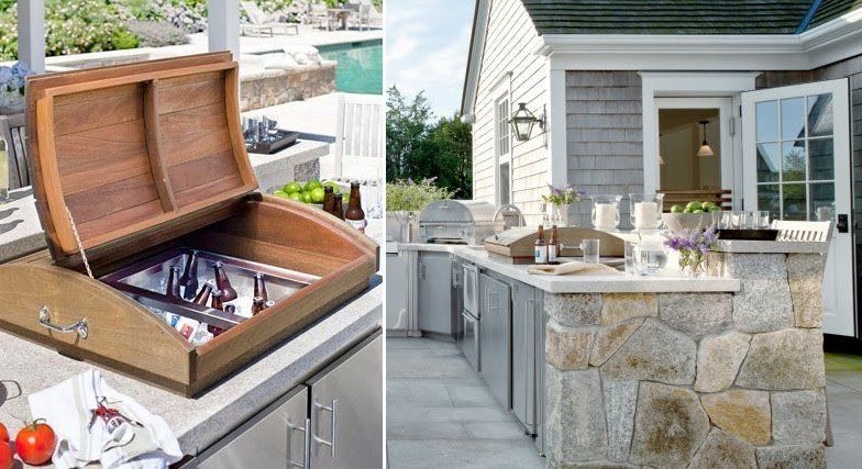 outdoor kitchen beer cooler | Outdoor kitchen design, Outdoor .