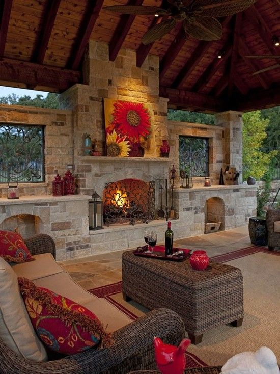 30 Impressive Patio Design Ideas | Outdoor fireplace designs .