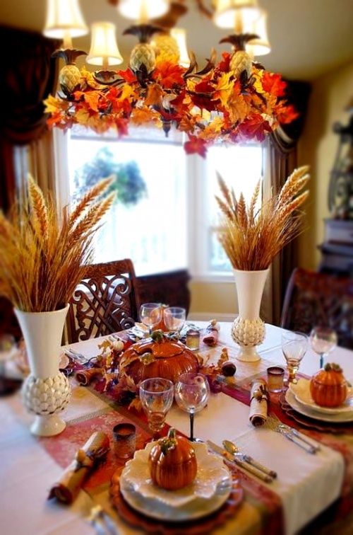 DIY -Welcome the Fall with Autumn Leaves in Home Décor .