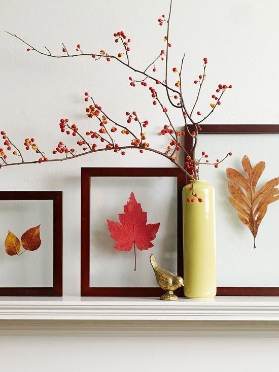 30 Cool Ways To Use Autumn Leaves For Fall Home Décor | Trabalhos .
