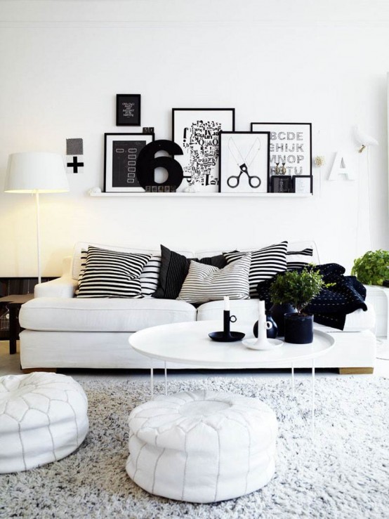 34 Cool Ways To Use Picture Ledges For Home Décor - DigsDi