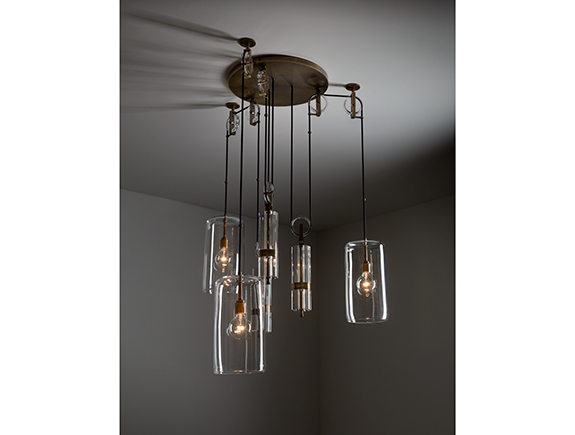 3rings | Counterweight Chandelier by Alison Berger for Holly Hunt .