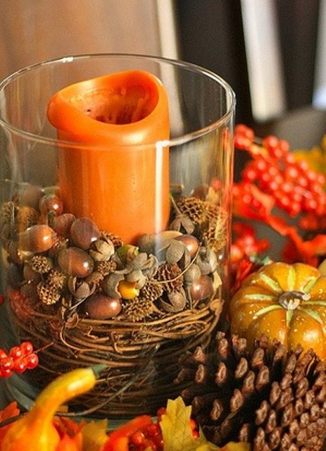 45 Cozy Acorn Décor Ideas For Your Home | DigsDigs | Fall lanterns .