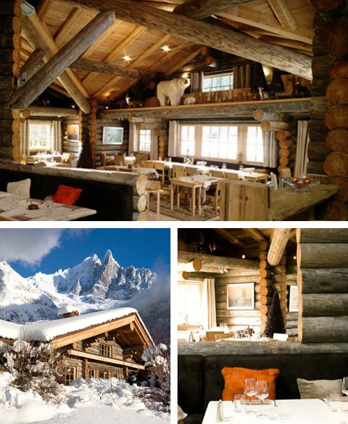 Dinner at La Cabane des Praz, Chamonix Mont-Blanc, France. #winter .