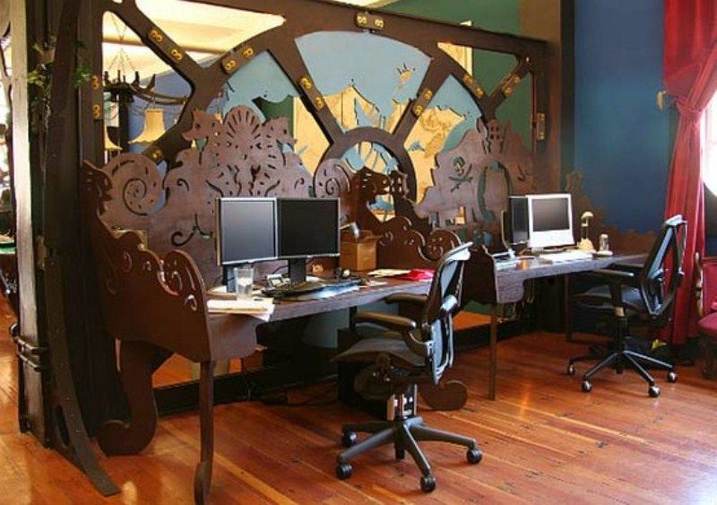 28 Crazy Steampunk Home Office Designs | Steampunk interior .