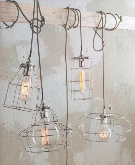 Current Lighting Trend: 25 Modern Cage Lamps | Caged lamp, Vintage .