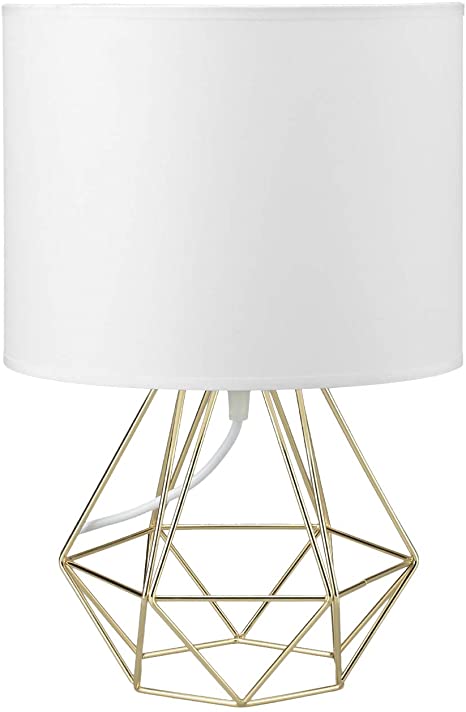 FRIDEKO Modern Geometric Table Lamps - Boho Minimalist Bedside .