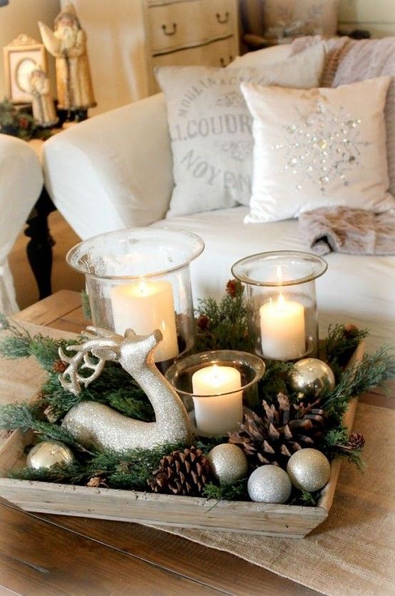 30 Cute Deer Décor Ideas For Cozy Christmas Spaces | White .