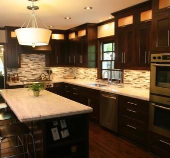 Mission Style Solid Oak Kitchen Cabinets | Mission style kitchen .