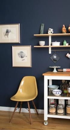 The Best Paint Colors: 10 Behr Dramatic Darks | Honey oak cabinets .