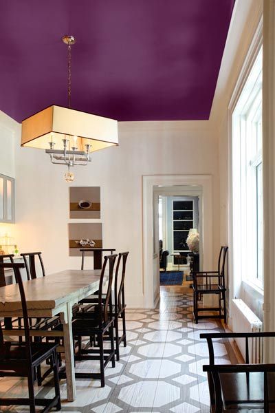 Reinvent a Room by Painting the Ceiling With Color | Home, Colored .