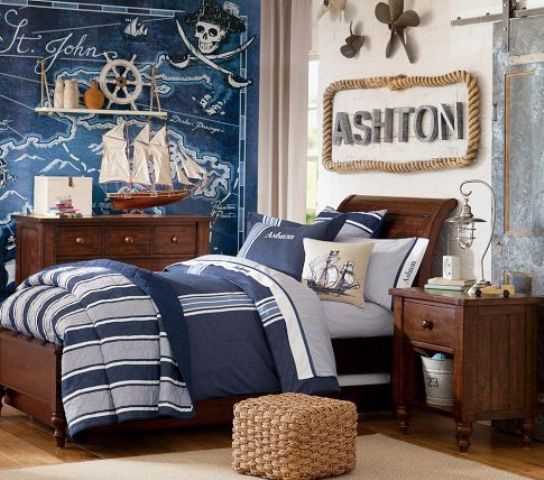 32 Dreamy Beach And Sea-Inspired Kids Room Designs | Pirate room .