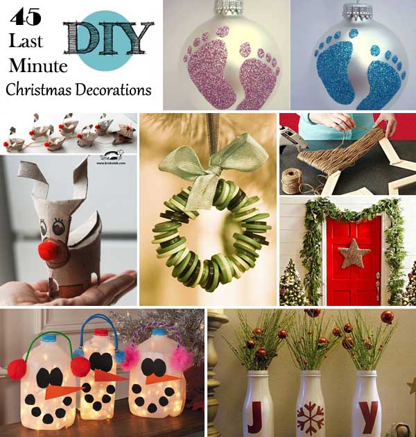 45 Budget-Friendly Last Minute DIY Christmas Decorations - Amazing .
