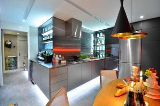 Eccentric Live-In Kitchen Design With Eclectic Details - DigsDi