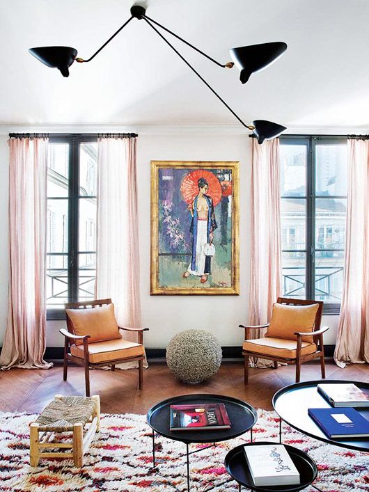 a perfectly eclectic paris apartment. | sfgirlbybay | Modern .