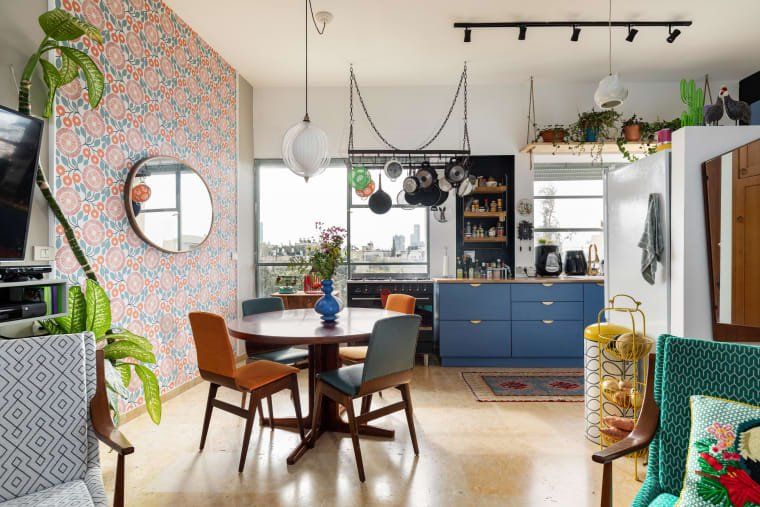 This Rental Apartment's Remodel Is Extremely Eclectic and Cool .