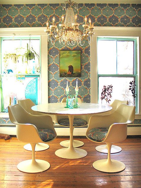 mod dining room | Retro dining rooms, Eclectic decor, Eclectic ho
