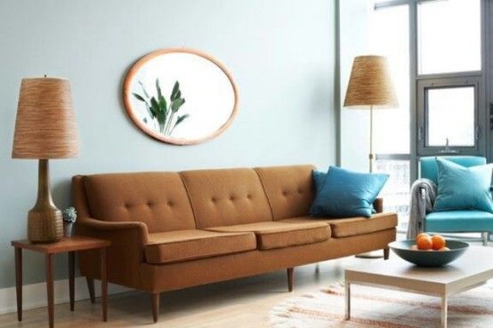 35 Elegant Mid-Century Sofas For Your Interior | Living room color .