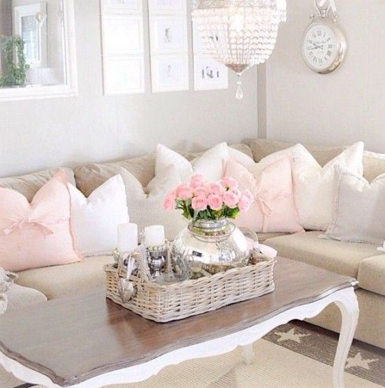 37 Enchanted Shabby Chic Living Room Designs | Chic living room .