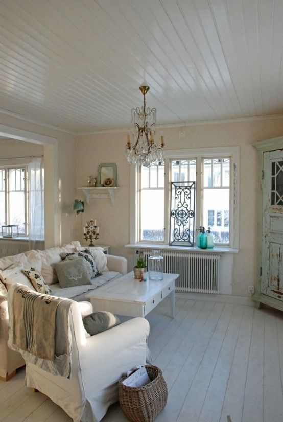 37 Enchanted Shabby Chic Living Room Designs | Shabby chic decor .