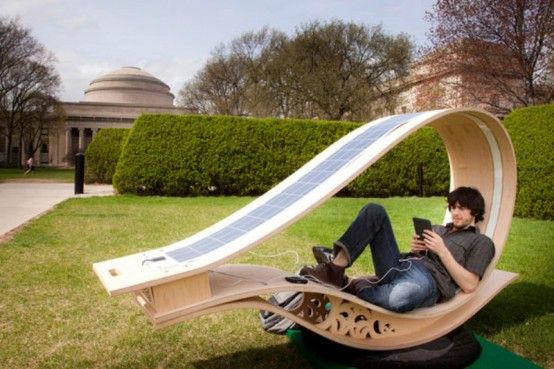 Energy-Effective Lounge Chair To Charge Your Devices | Disenos de .