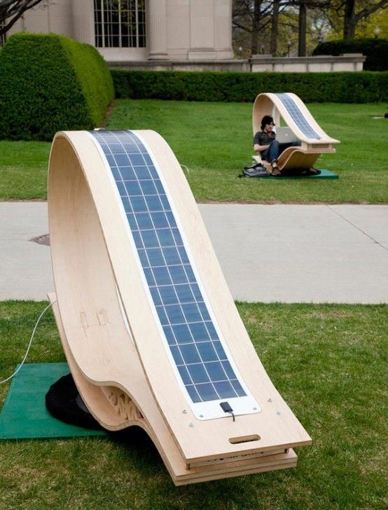 Energy-Effective Lounge Chair To Charge Your Devices | DigsDigs .