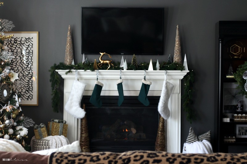 Our Christmas Family Room [Neutrals, Metallic & a Touch of Green .