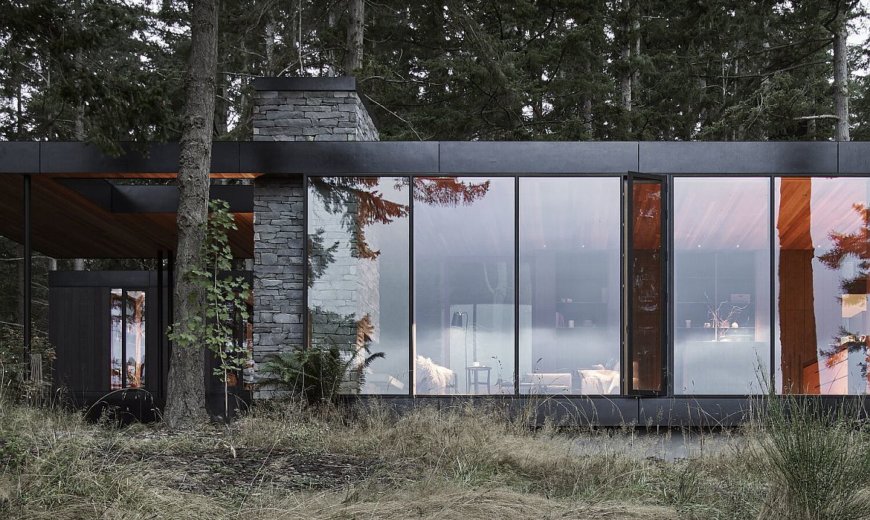 Rugged Landscape of Whidbey Island Houses this Rustic Family Retre