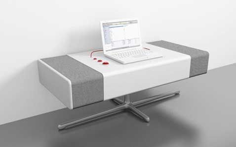 AMP Speaker Is So Big it Doubles as a Desk | Speaker design, Desk .