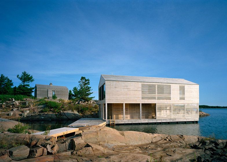 Named Floating House, this building provides a summer residence on .