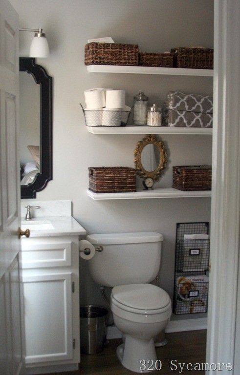 21 Floating Shelves Decorating Ideas - Decoholic | Small bathroom .