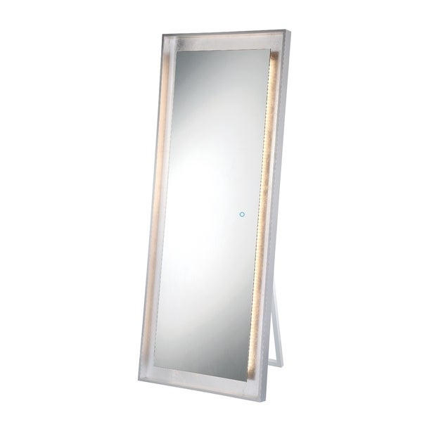 Shop Eurofase Silver Leaf Edge Lit LED Freestanding Mirror - 33834 .