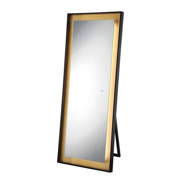 Shop Eurofase Gold Leaf Edge Lit LED Freestanding Mirror - 33833 .