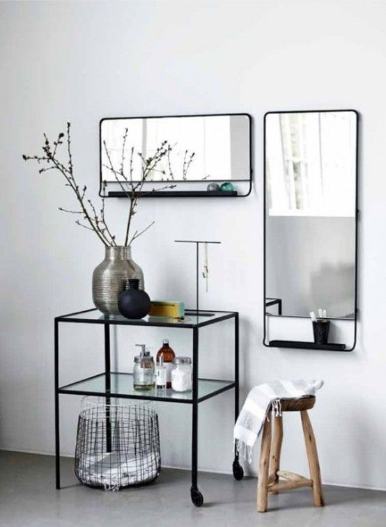 29 Functional And Stylish Bathroom Mirrors | House doctor, Black .