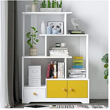Amazon.com: FABAX Bookshelf Simple Bookshelf Living Room Modern .