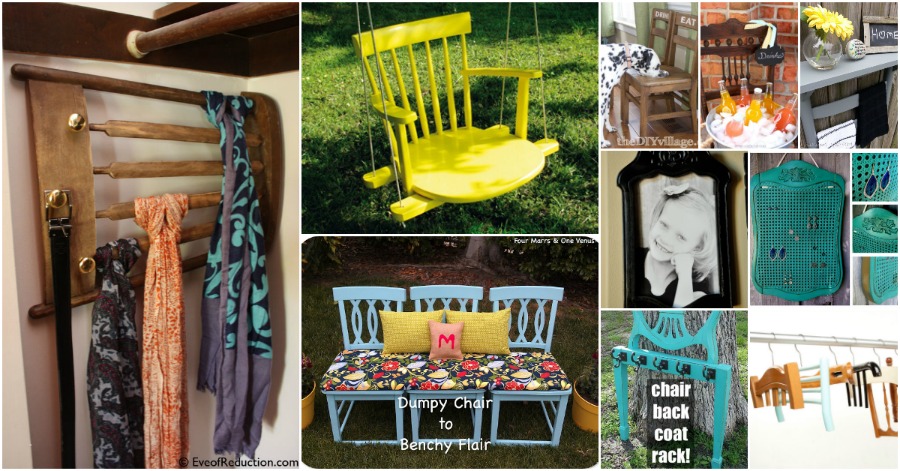 20 Brilliantly Creative Ways To Repurpose Old Chairs - DIY & Craf