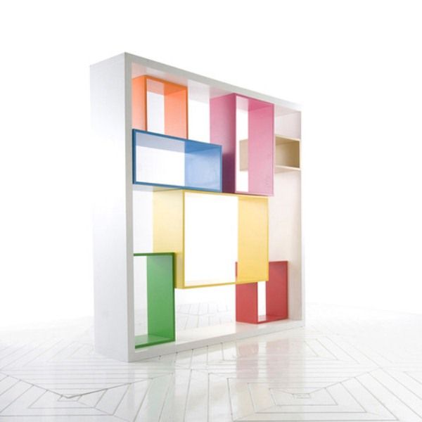 Functional Multidimensional Colorful Shelving Unit | Corner shelf .
