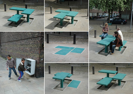 Pop-up street furniture revealed - Business Improvement District H