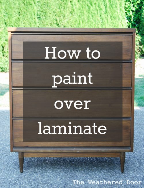 How to Paint over Laminate and why I love furniture with laminate .