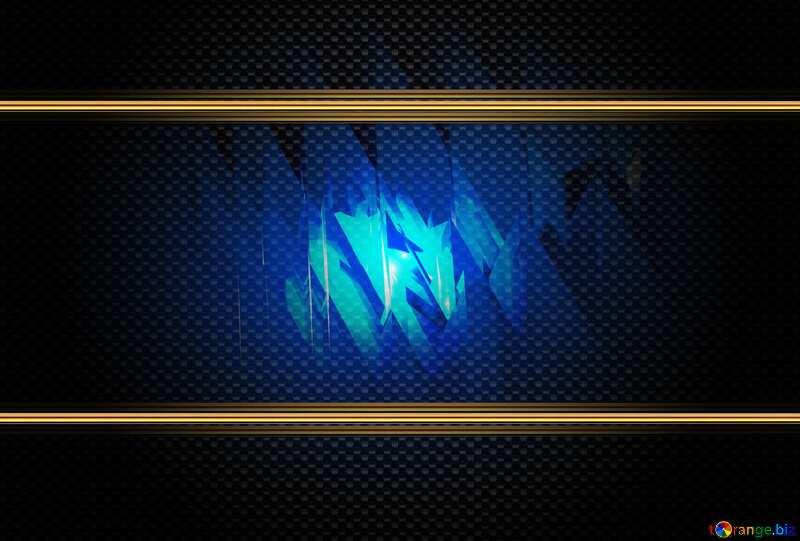Download free picture Blue futuristic background. carbon gold .
