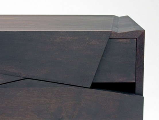 Futuristic Piega Cabinet That Imitates Paper Folds - DigsDi