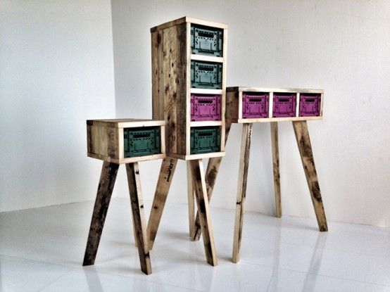 Futuristic Stiltboxes Furniture Of Recycled Materials | DigsDigs .