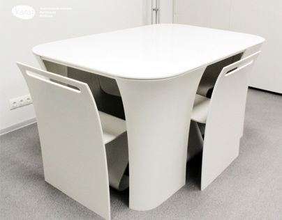 Table 2&2. Very futuristic | Modern table and chairs, Modern table .
