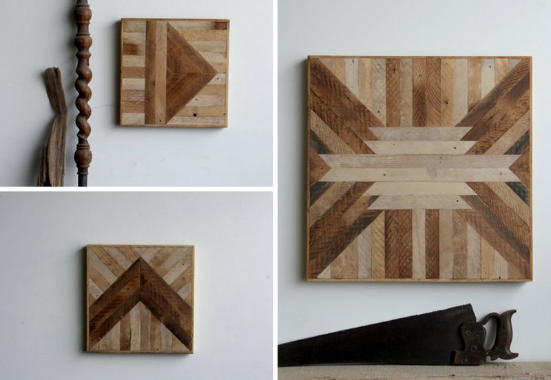 Geometric Wood Wall Panels - HAPPINESS IS.
