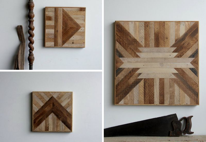 INSPIRATION - Geometric Wood Panels To Decorate Your Walls By .