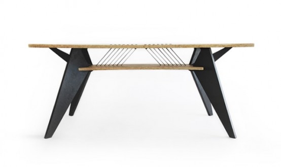 Green And Practical Viva Desk With A Crafted Touch - DigsDi